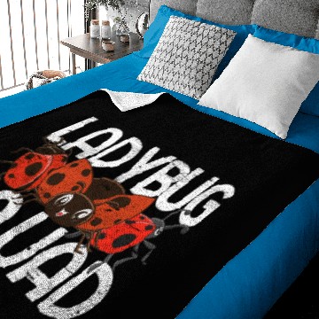 Discover Ladybug Squad Funny Gift Ladybug Baby Blankets