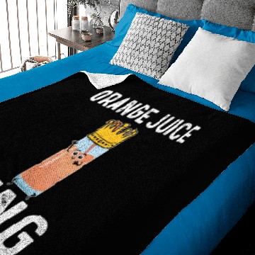 Discover Orange Juice King Baby Blankets