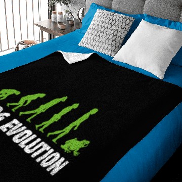 Discover Frog Evolution - Funny Frog Lover Evolution Baby Blankets