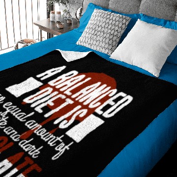 Discover White Dark Chocolate Balanced Diet Baby Blankets