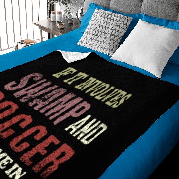 Discover Swamp soccer Baby Blankets