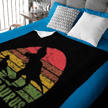 Discover RETRO PAPASAURUS Baby Blankets