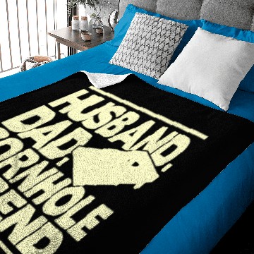 Discover Husband Dad Cornhole Legend Baby Blankets