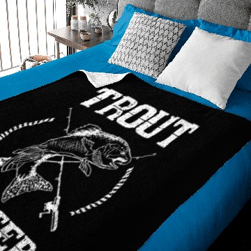 Discover Trout Fishing Baby Blankets