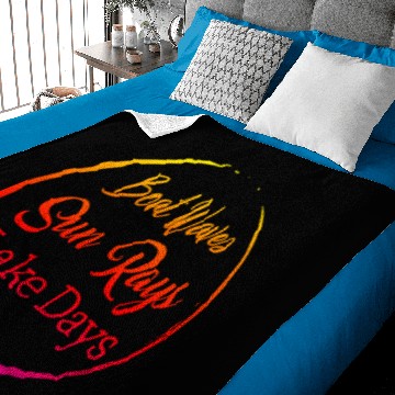 Discover Boat Waves Sun Rays Lake Days Baby Blankets, Lake Life