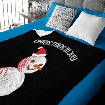 Discover Christmas in July Funny Golf Baby Blankets