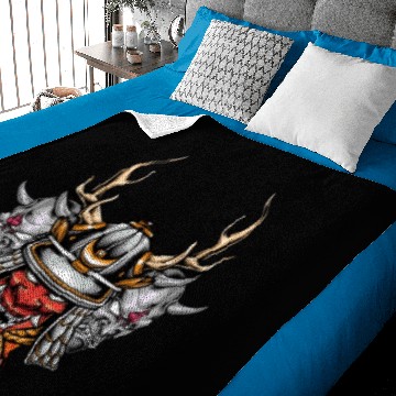 Discover Samurai Helmet Baby Blankets