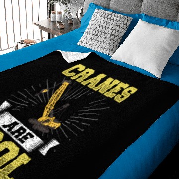 Discover Crane Operator Construction Worker Tower Training Baby Blankets