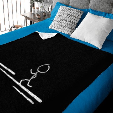 Discover run human line Baby Blankets