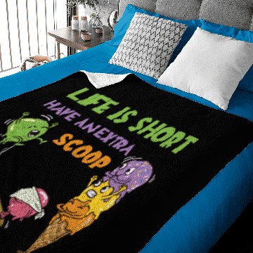 Discover Life Is Short Have An Extra Scoop Baby Blankets