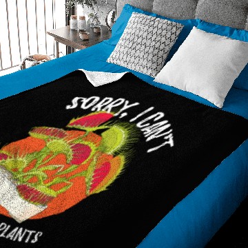 Discover Sorry I Cant Venus Flytrap Carnivorous Baby Blankets