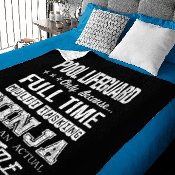 Discover Pool Lifeguard Baby Blankets - Multitasking Ninja Job Gi