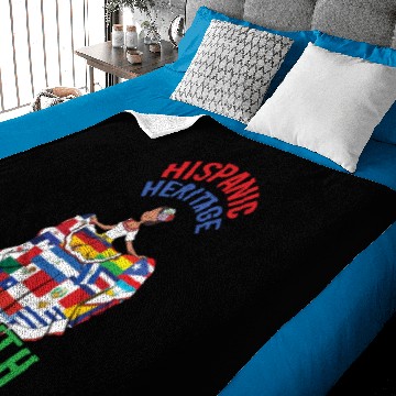 Discover Lady Hispanic Hispanic Heritage Month Baby Blankets