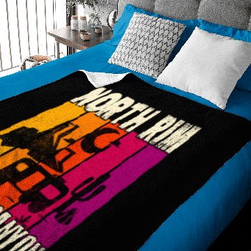 Discover North Rim Grand Canyon camping Baby Blankets