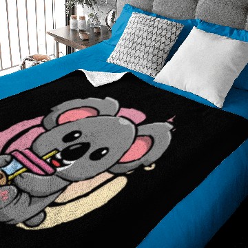 Discover Kawaii Koala Bubble Tea Boba Tea Koala Baby Blankets