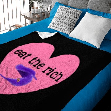 Discover Eat The Rich Violet Worm Baby Blankets