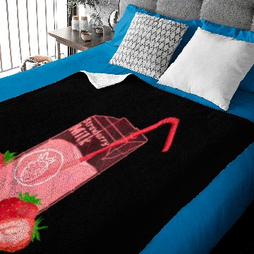 Discover Strawberry Milk Baby Blankets
