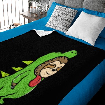 Discover Dinosaur with Sloth Baby Blankets