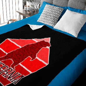 Discover California Bear Flag Baby Blankets