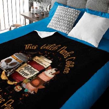 Discover This Witch Needs Coffee, Halloween, Halloween Deco Baby Blankets