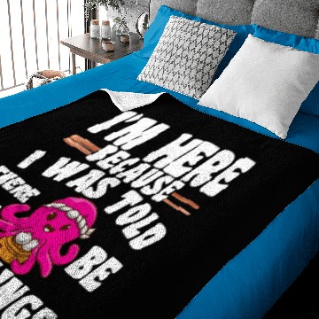 Discover Funny Dumpling Quote I'M Here For The Dumplings Baby Blankets