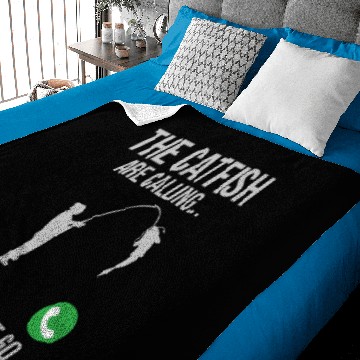Discover Catfish Phone Call - Blue Catfish Slayer Baby Blankets