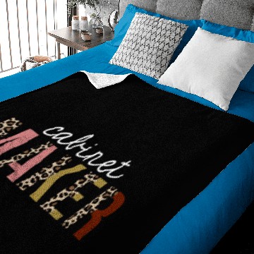 Discover Cabinet Maker Leopard Print Funny Gift Baby Blankets