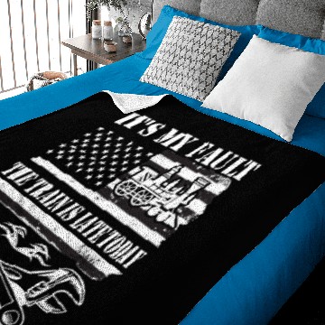 Discover Train Mechanic Baby Blankets