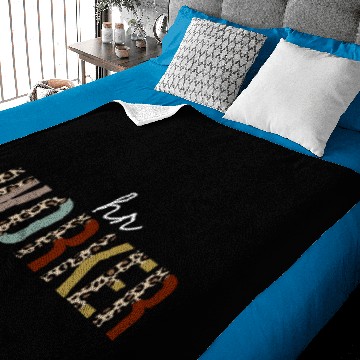 Discover HR Worker Leopard Print Funny Gift Baby Blankets