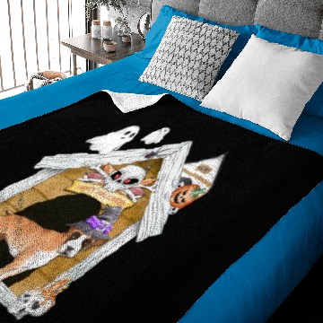 Discover Halloween Boxer Dog Witch Baby Blankets