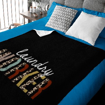 Discover Laundry Worker Leopard Print Funny Gift Baby Blankets