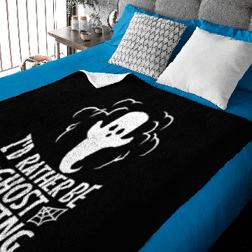 Discover I'd Rather Be Ghost Hunting Baby Blankets