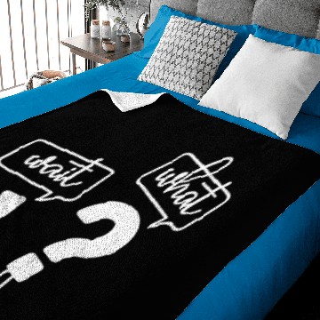 Discover Wait, what? funny design Baby Blankets