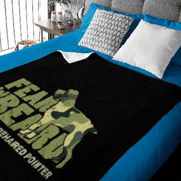 Discover Fear The Beard Camo German Wirehaired Pointer Hunt Baby Blankets