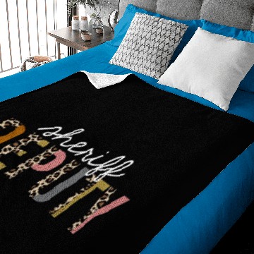 Discover Sheriff Deputy Leopard Print Funny Gift Baby Blankets