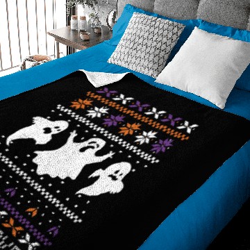 Discover Stitch Pattern Ghost Creatures Coven Halloween Baby Blankets