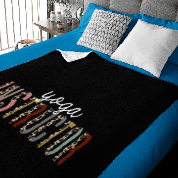 Discover Yoga Instructor Leopard Print Funny Gift Baby Blankets