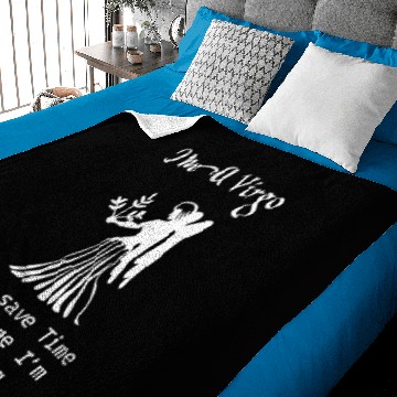 Discover I'm a Virgo Symbol Baby Blankets