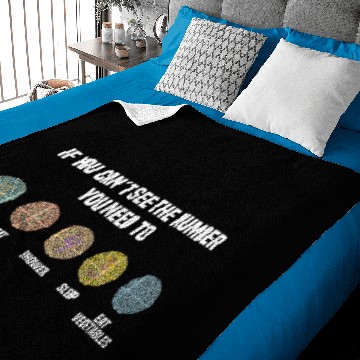 Discover Ishihara Numbers - Eat Vegetables Baby Blankets