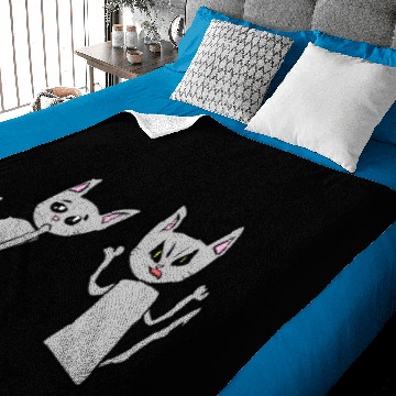 Discover Cats animals pet gray sad crying Baby Blankets