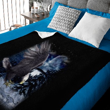 Discover Mountain Wolf Native American Eagle Baby Blankets