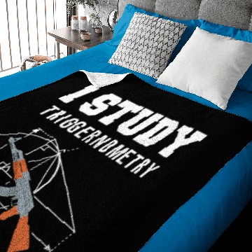 Discover I Study Triggernometry - Gun Lover Shooting Range Baby Blankets