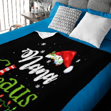 Discover Funny Santa Nana Claus Christmas Matching Family Baby Blankets
