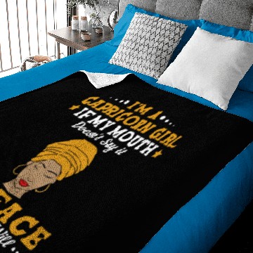 Discover Funny Black Women Zodiac Sign Capricorn Girl Baby Blankets