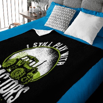 Discover Farming Farmer Tractor Vintage I Baby Blankets