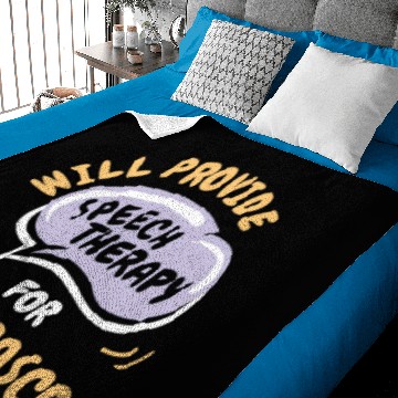 Discover Provide Speech Therapy for Churrasco Funny Baby Blankets