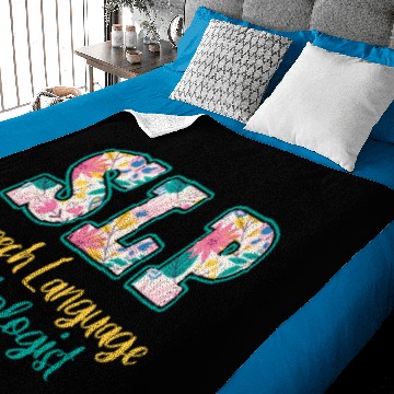 Discover SLP Speech Language Pathologist Baby Blankets