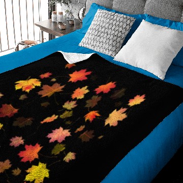 Discover Autumn Maple Leaves Baby Blankets