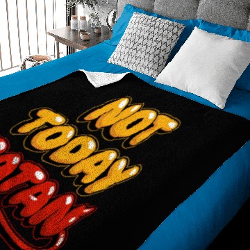Discover Not Today Satan Baby Blankets