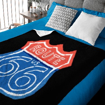 Discover U.S. Highway 66 Baby Blankets
